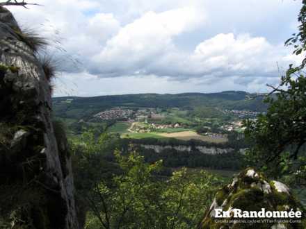 Vue sur Baume-les-Dames, lotissement du Bois Carré