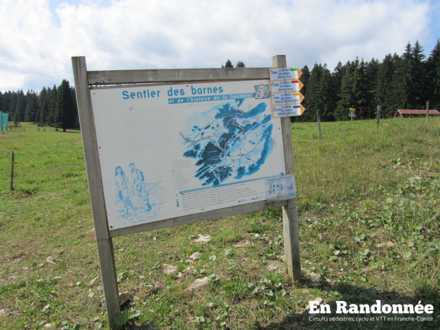 Panneau de départ - Sentier des bornes