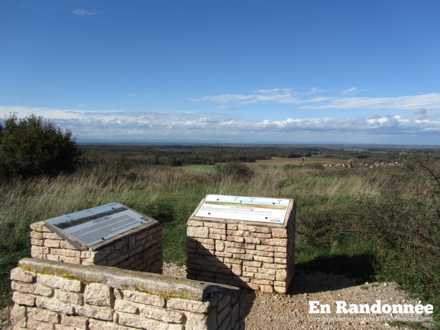 Vue sur la plaine de la Saône