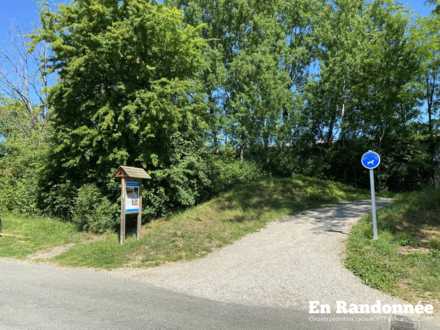 Panneau du Chemin vert, rue du Chanois