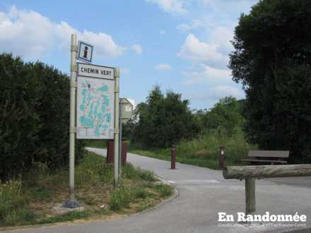 Début de la voie verte à Quincey