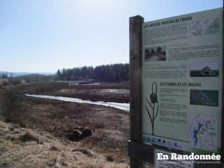 Panneau d'informations étang du moulin