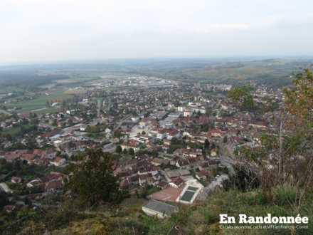 Vue sur Poligny, belvédère de la Croix du Dan