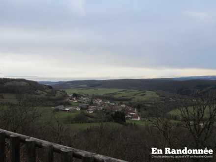 Belvédère des Grands Ruins, vue sur Echay